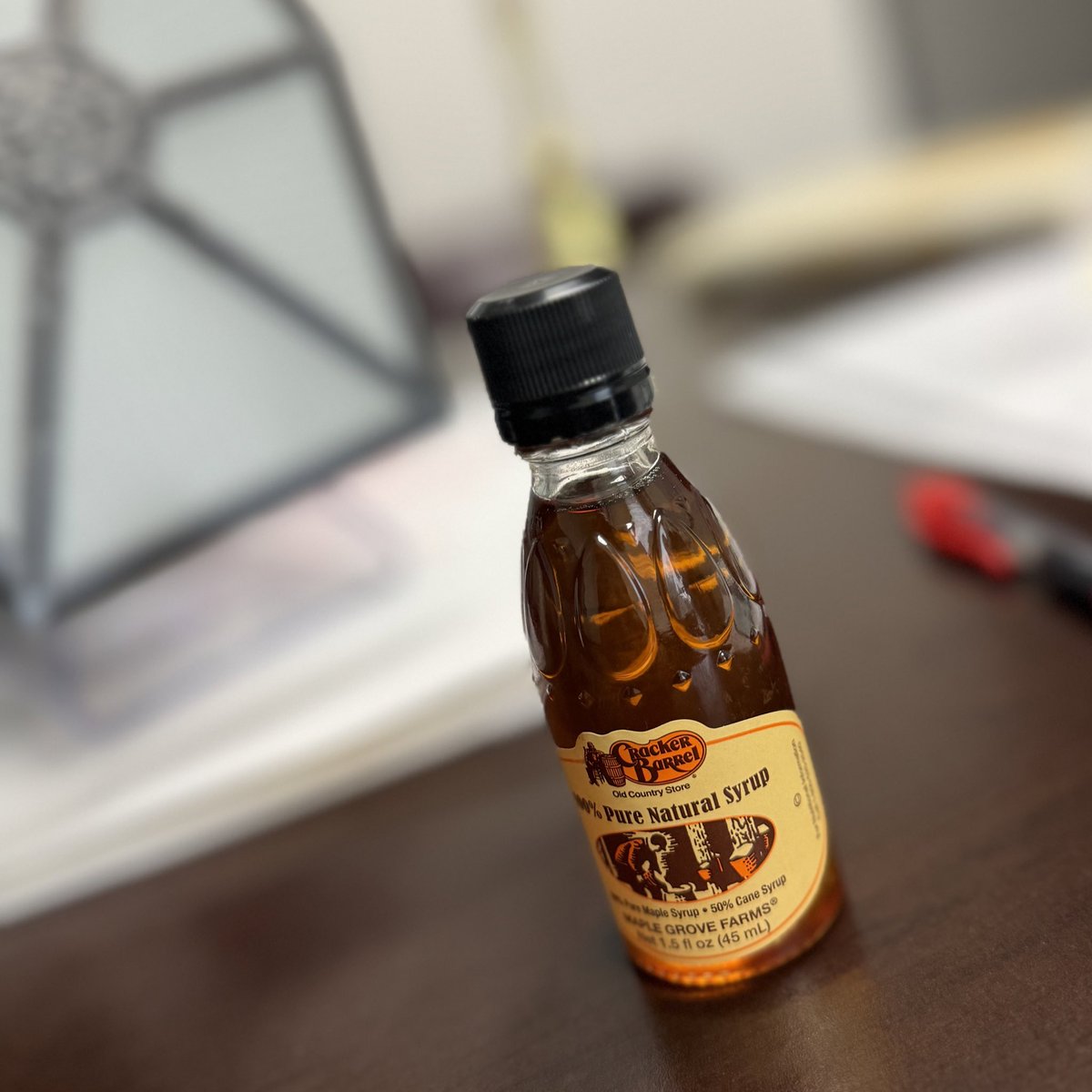 Boss: I know you just back from vacation but you can’t daydrink at work. Please put the mini bottles away. 
Me: Ok first of all, that’s maple syrup.