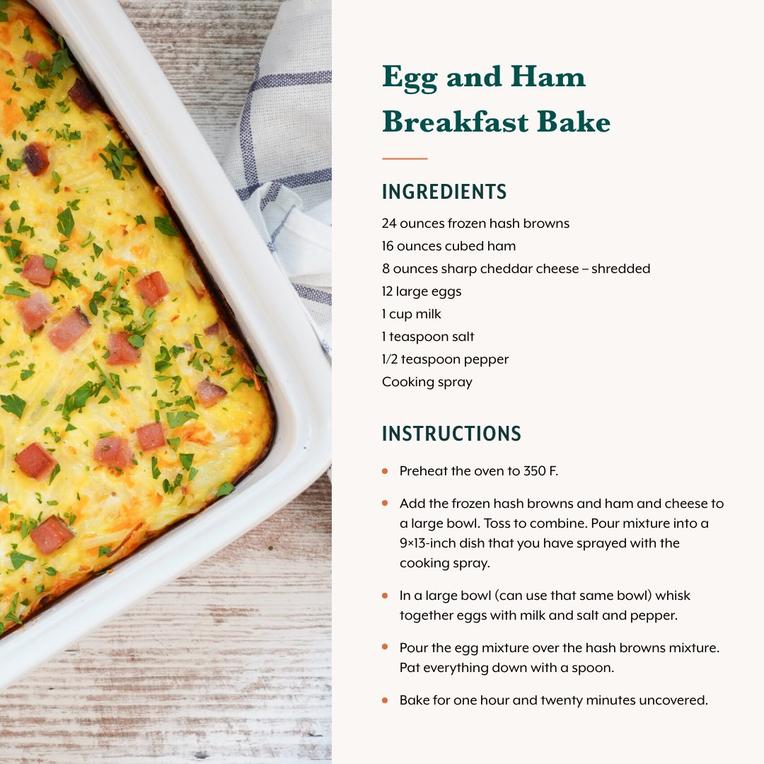 #NationalEggMonth is a great time to get cracking on a new recipe! Try this hearty, comforting Egg and Ham Breakfast Bake from Karah — a simple, satisfying way to start your day. Packed with protein and perfect for sharing, it’s everything we love about farm-fresh cooking.🥚🍳