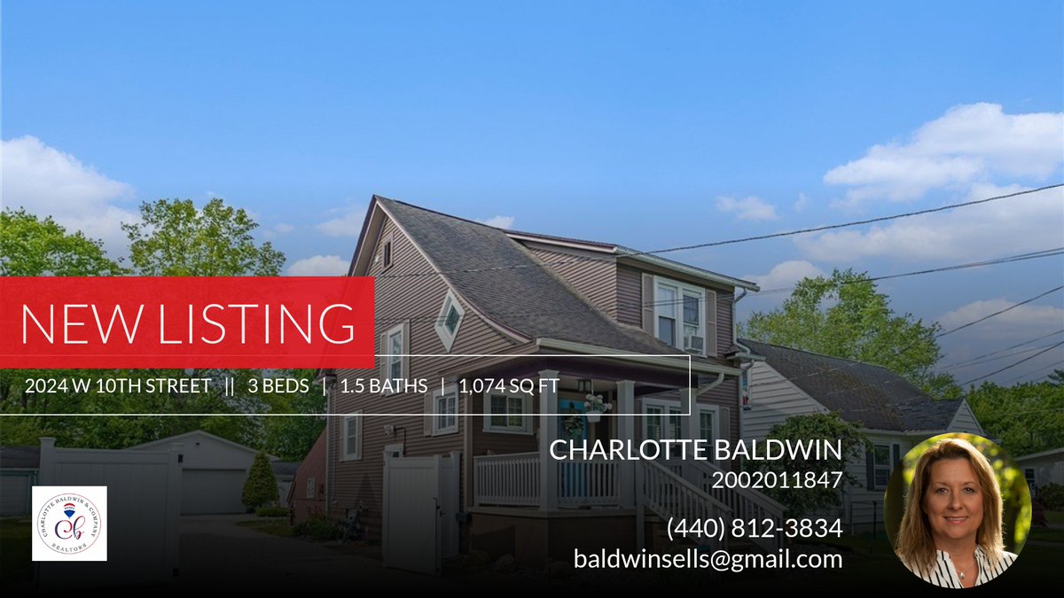 charlicakes1's tweet photo. 📍 New Listing 📍 Take a look at this fantastic new property that just hit the market located at 2024 W 10th Street in Ashtabula. Reach out here or at (440) 812-3834 for more information

Charlotte Baldwin
RE/MAX Results
(440) 812-... https://t.co/V4tcHxtqLo https://t.co/GJu8fuXLnQ