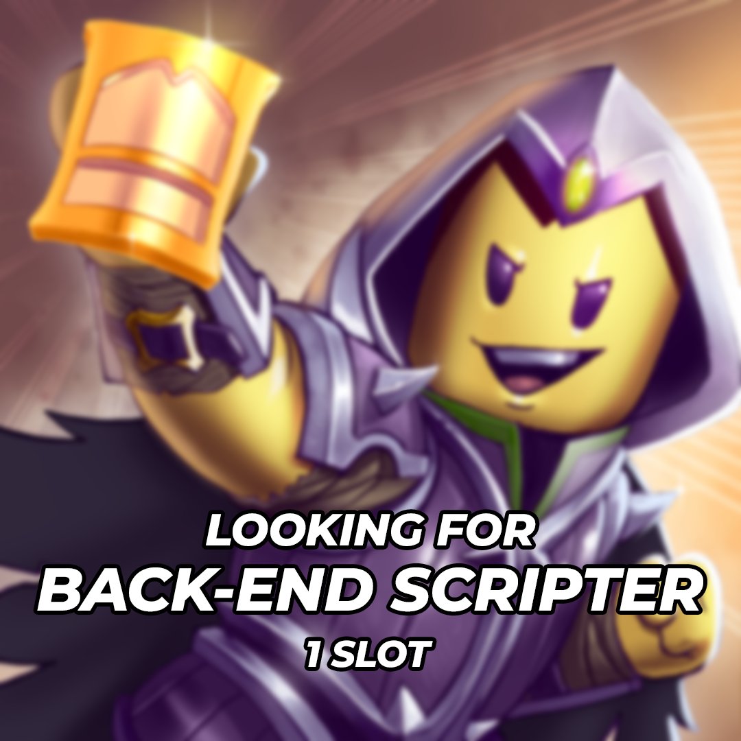 Hiring an back-end scripter for an secret project
Dm me: leiriaxz
payment: paypal/percentage
#RobloxDev #Roblox
