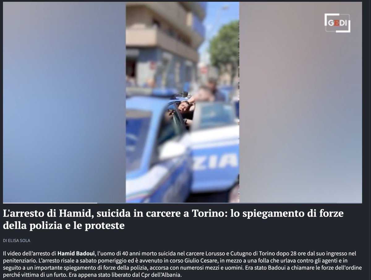 bravimabasta's tweet photo. Quest'uomo aveva subito un furto. Ha chiamato la Polizia. Hanno arrestato lui manco fosse Matteo Messina Denaro. Si è suicidato in carcere il giorno dopo. Vedete il video e ditemi se non siamo un Paese perduto. Anzi, come direbbero loro, una Nazione. https://t.co/YnUYPxXVMv https://t.co/KLAyyggBRV