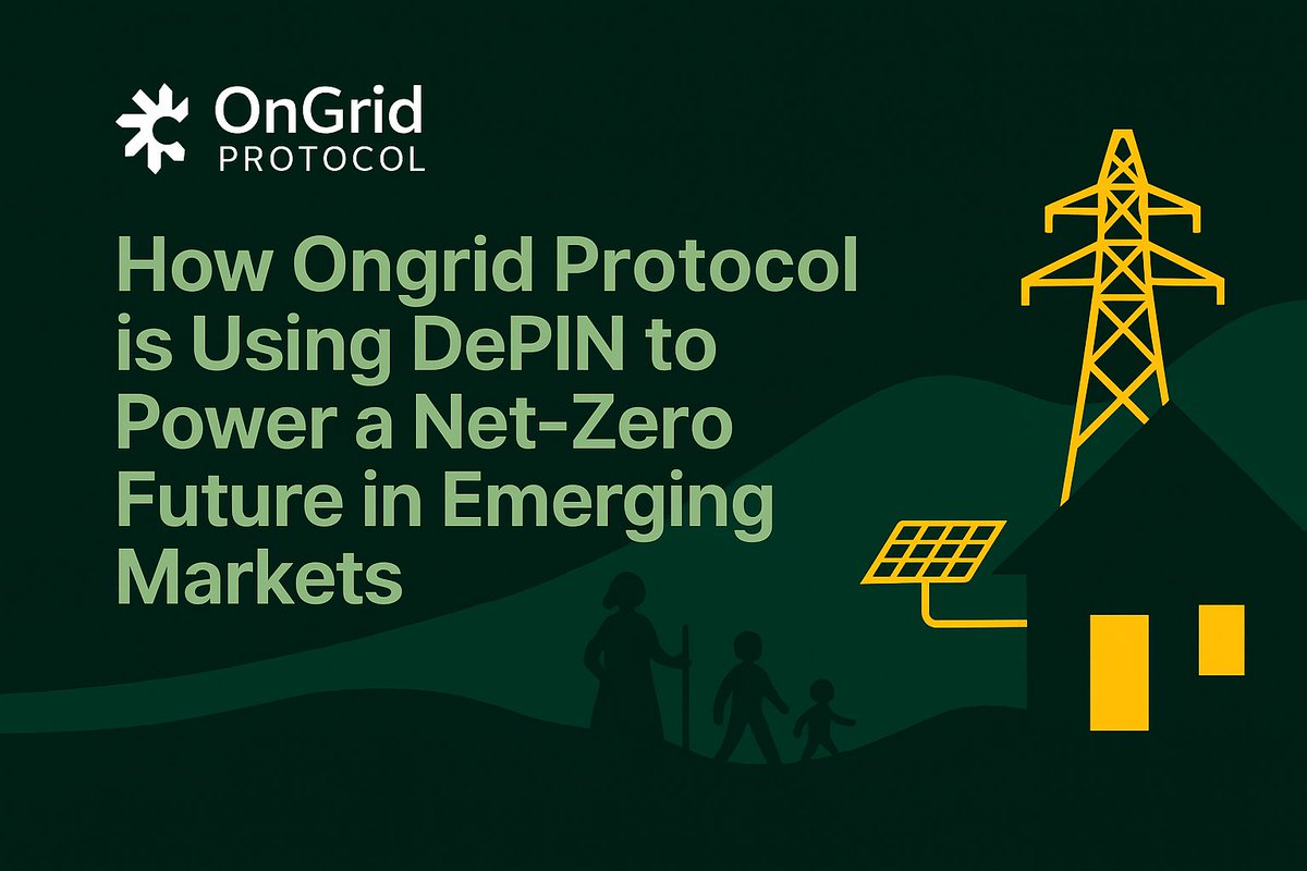 Clean energy can scale with decentralize financing.

See how <a href="/OngridProtocol/">Ongrid Protocol</a> is using DePIN to bring power, transparency &amp; net-zero progress to emerging markets.

📖 Read the story: medium.com/@ongridprotoco…