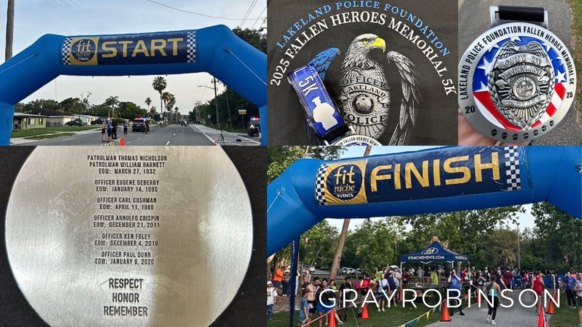 Proud to support the Lakeland Police Foundation’s Fallen Heroes Memorial 5K as a Chief Level Sponsor. This meaningful event brought our Lakeland community together to honor the brave men and women of the Lakeland Police Department who selflessly protect and serve every day. 💙