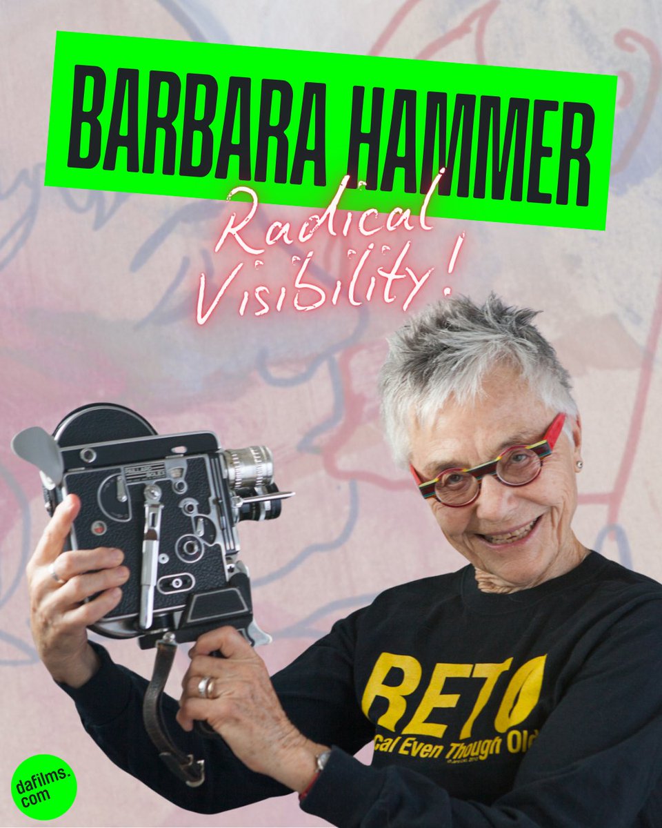 hey there cinephiles, we've got a new online program for you:

⚡️🎞️ Barbara Hammer - Radical Visibility 🎞️⚡️

A worldwide online retrospective of the queer cinema pioneer.

Courtesy of the Estate of Barbara Hammer and <a href="/eai_org/">Electronic Arts Intermix (EAI)</a> .

dafilms.com/program/1653-b…