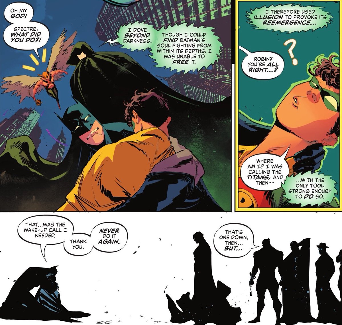 bruce’s face.. he found me crying, he crew too, we both crode..

batman/superman: world’s finest #32 (2022-)