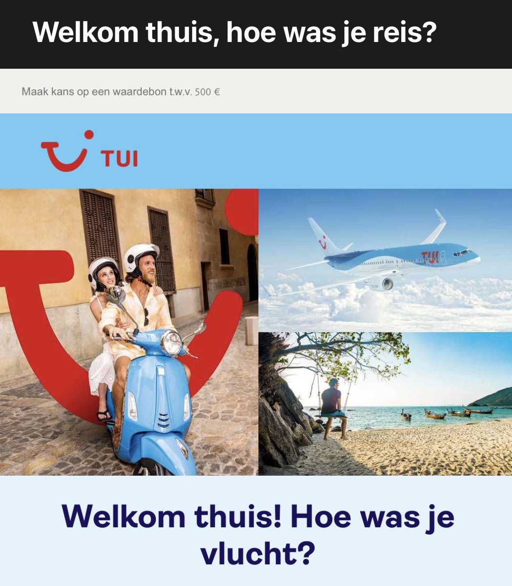 Heb enkeltje Marokko geboekt. TUI dacht “yes daar zijn we van af” …. 🙂