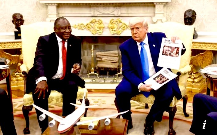 Le monde selon Donald Trump: Il n’y a pas de génocide à Gaza, mais par contre il y a un génocide des blancs en Afrique du Sud. Voilà, vous savez tout. Bonne soirée