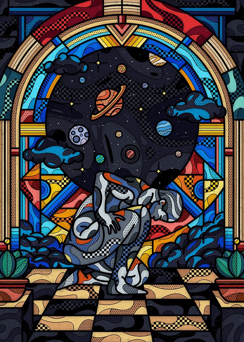 SmirapDesigns's tweet image. It’s been a while but I think it’s that time again where I remind you about what I have available. 

2 pieces on SR, both open to offers.
“Khepri” &amp;amp; “The weight of the Universe”