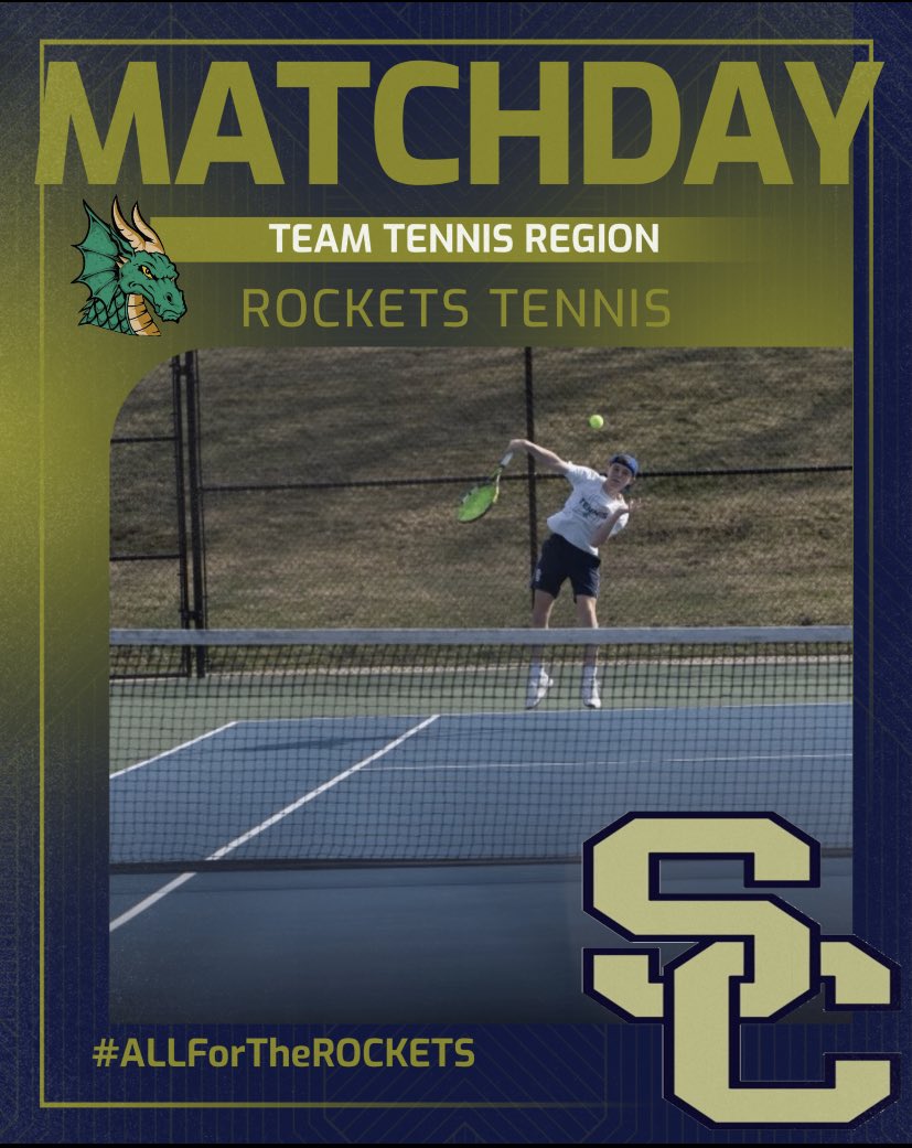 SCHS Athletics (@schsrockets) on Twitter photo 🚨Rockets Boys Tennis team heads to South Oldham to compete in the TEAM TENNIS REGION TOURNAMENT!! A win vs. South puts them in champ game with North Oldham!! Good LUCK ROCKETS!!!!
<a href="/SCPS_Activities/">SCPS_Activities</a> <a href="/Rockets_Tennis/">SCHS Rockets Tennis</a> 🚨Rockets Boys Tennis team heads to South Oldham to compete in the TEAM TENNIS REGION TOURNAMENT!! A win vs. South puts them in champ game with North Oldham!! Good LUCK ROCKETS!!!!
<a href="/SCPS_Activities/">SCPS_Activities</a> <a href="/Rockets_Tennis/">SCHS Rockets Tennis</a>