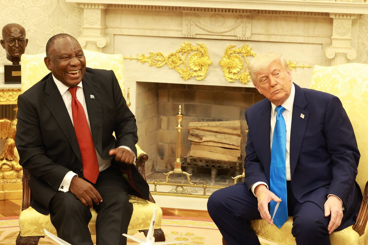 ATHI GELEBA πΏπ¦ (@athigeleba) on Twitter photo President <a href="/CyrilRamaphosa/">Cyril Ramaphosa πΏπ¦</a> participated in a press conference in the Oval Office ahead of official talks with President Trump
#SAinUSA πΏπ¦πΊπΈ President <a href="/CyrilRamaphosa/">Cyril Ramaphosa πΏπ¦</a> participated in a press conference in the Oval Office ahead of official talks with President Trump
#SAinUSA πΏπ¦πΊπΈ