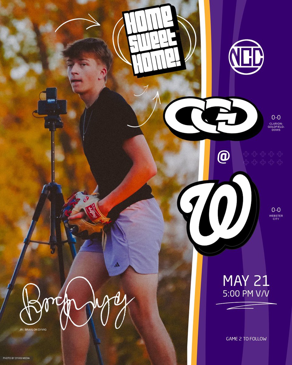 Season Opener @ Webster City vs Clarion-Goldfield-Dows | 5:00 PM NCC Varsity Doubleheader, Game 2 to Follow