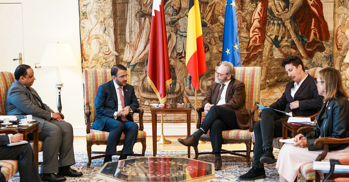 Ministry of Foreign Affairs - Qatar (@mofaqatar_en) on Twitter photo President of Belgian House of Representatives Meets Advisor to Prime Minister and Foreign Ministry Spokesperson <a href="/majedalansari/">د. ماجد محمد الأنصاري Dr. Majed Al Ansari</a>
#MOFAQatar President of Belgian House of Representatives Meets Advisor to Prime Minister and Foreign Ministry Spokesperson <a href="/majedalansari/">د. ماجد محمد الأنصاري Dr. Majed Al Ansari</a>
#MOFAQatar
