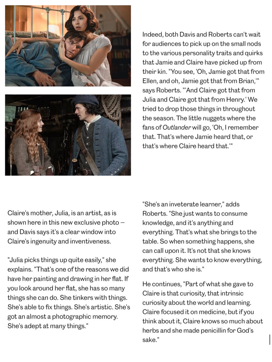 this is genuinely one the things i’m the most excited for about the prequel. especially when it comes to julia and henry since we know so little about them and their history yet. i’m so curious to see how much of them there is in claire despite her growing up without them.