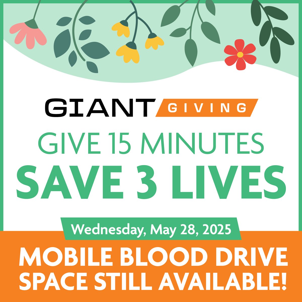 Giant’s Mobile Blood Drive with <a href="/memorialbldctrs/">Memorial Blood Centers</a> happens next Wednesday, May 28…and we need YOUR HELP to fill the bus! 

The bus will be parked outside our office from 9:30 AM – 3:30 PM. What are you waiting for? Sign up today!
mbcherohub.club/donor/schedule…