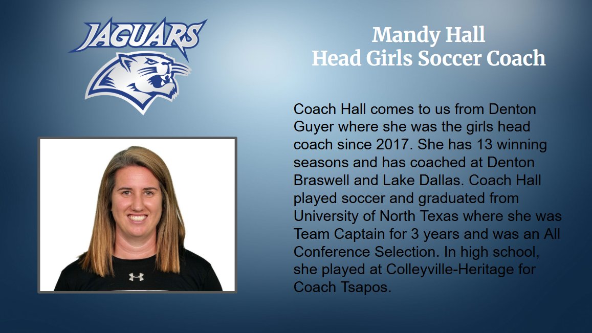 FMHS welcomes our new Head Girls Soccer Coach!
