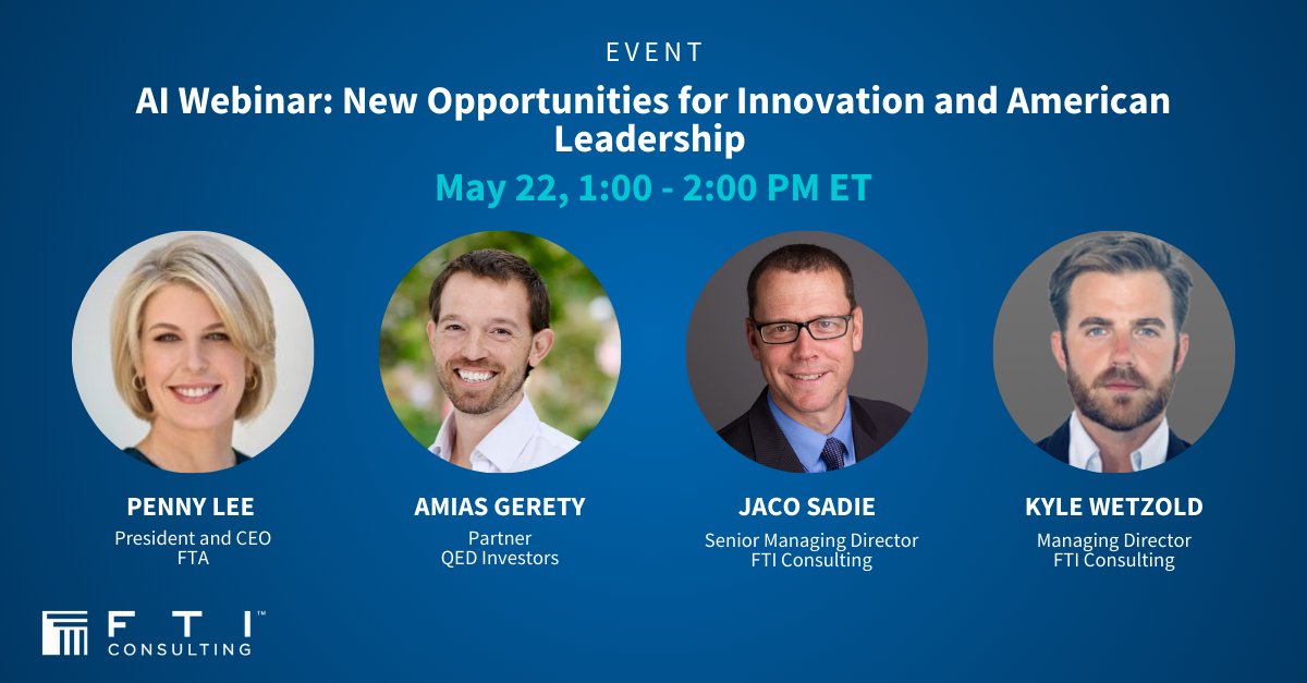 Financial Technology Association (@fintechassoc) on Twitter photo 🚨Happening tomorrow!
What’s next for AI in financial services? Join FTA’s <a href="/pennyleedc/">Penny Lee</a>, Amias Gerety of <a href="/QEDInvestors/">QED Investors</a>, and <a href="/FTIConsulting/">FTI Consulting</a>'s Jaco Sadie and Kyle Wetzold for a timely discussion on how AI is reshaping innovation, competition, and risk strategy in financial 🚨Happening tomorrow!
What’s next for AI in financial services? Join FTA’s <a href="/pennyleedc/">Penny Lee</a>, Amias Gerety of <a href="/QEDInvestors/">QED Investors</a>, and <a href="/FTIConsulting/">FTI Consulting</a>'s Jaco Sadie and Kyle Wetzold for a timely discussion on how AI is reshaping innovation, competition, and risk strategy in financial