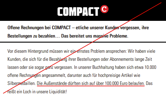fluxusx's tweet photo. Hihi. Reichsbüger-Schwurbel bestellt, Reichsbürger-Schwurbel bekommen. #NoCompact https://t.co/iLsMYrDpzP