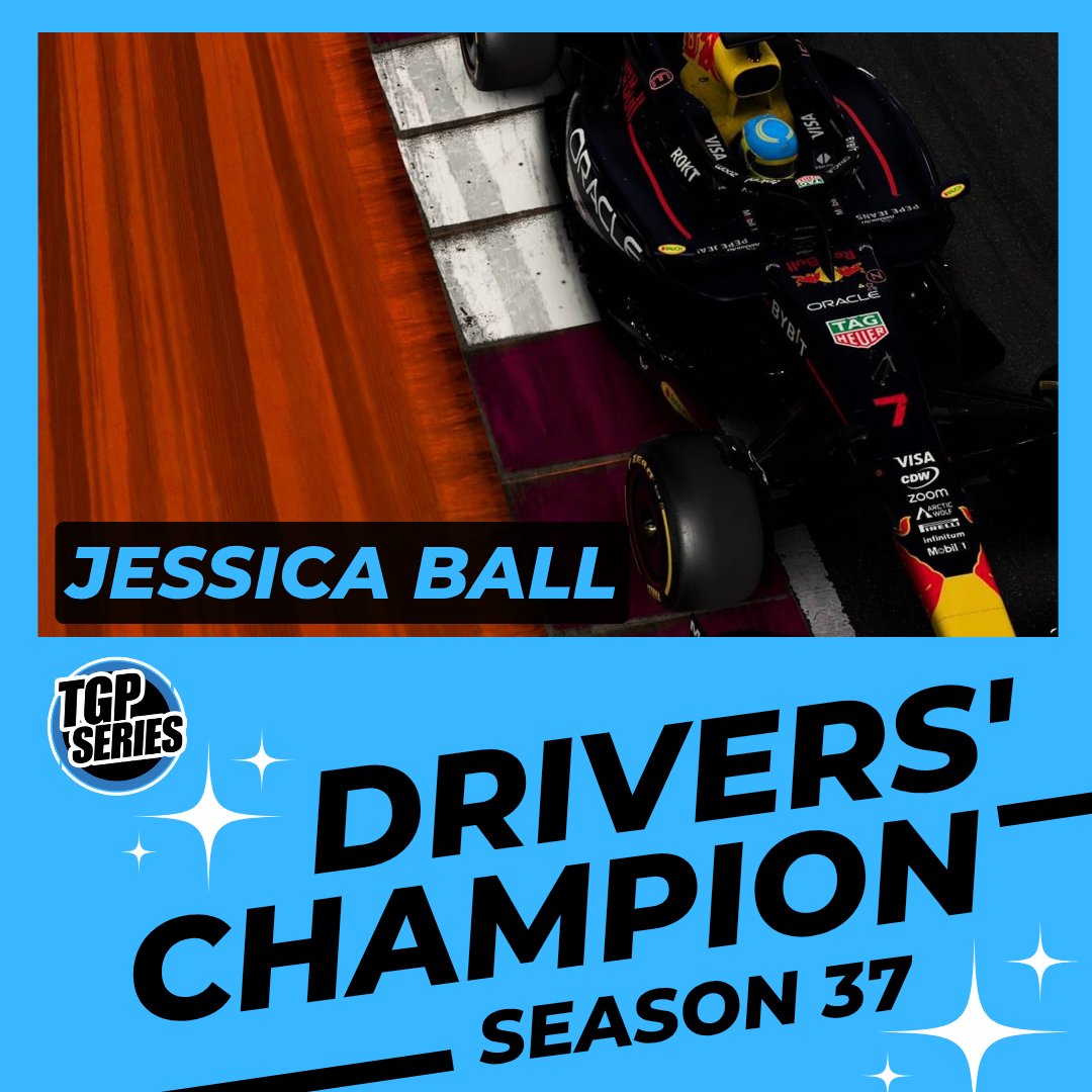 TGP Series ๐ฎ (@tgpseries) on Twitter photo DRIVERS' CHAMPION ๐
Congratulations to <a href="/JessGames95/">Jessica Ball</a> on securing the #TGP2 Season 37 drivers' title! The leagues first ever female champion ๐ DRIVERS' CHAMPION ๐
Congratulations to <a href="/JessGames95/">Jessica Ball</a> on securing the #TGP2 Season 37 drivers' title! The leagues first ever female champion ๐