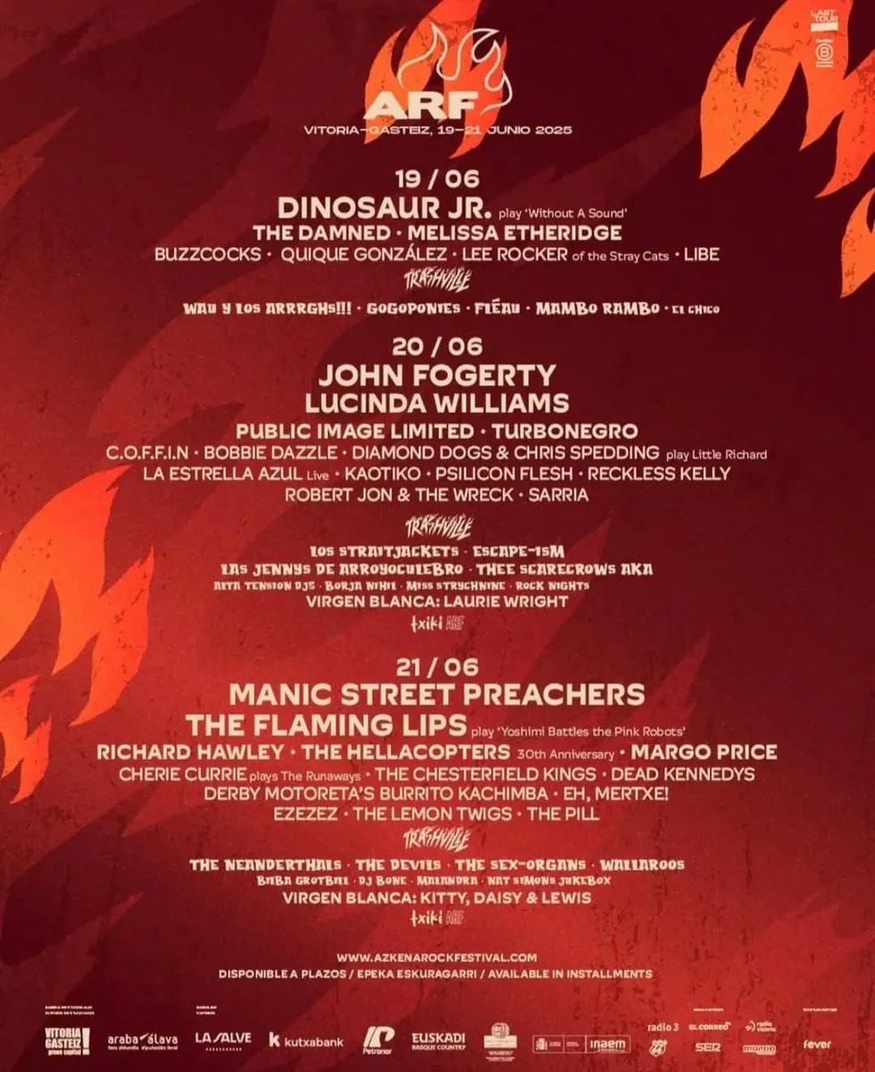 Heading back to Spain in June for an awesome festival! A lot of fantastic talent and great o’ friends will be playing!  What a blast!! 🍒💣❤️🫵