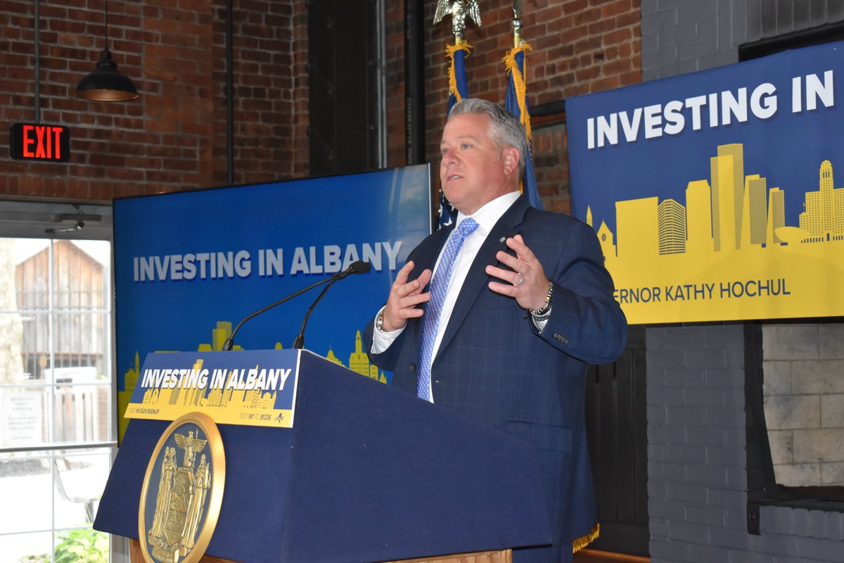 MCCoyCountyExec's tweet photo. Governor Hochul's Championing Albany’s Potential (CAP) Initiative has the potential to be transformational. It’s a historic commitment to the heart of Albany County that will bring new housing, new business, and new life into downtown. A reimagined Albany is exactly what we need, and I’m proud to stand with the governor in this effort!

https://t.co/PcSzIeUdhB

@GovKathyHochul @MayorSheehan @AlbanyCountyDA  @AlbanyNYLeg @AMRomero109