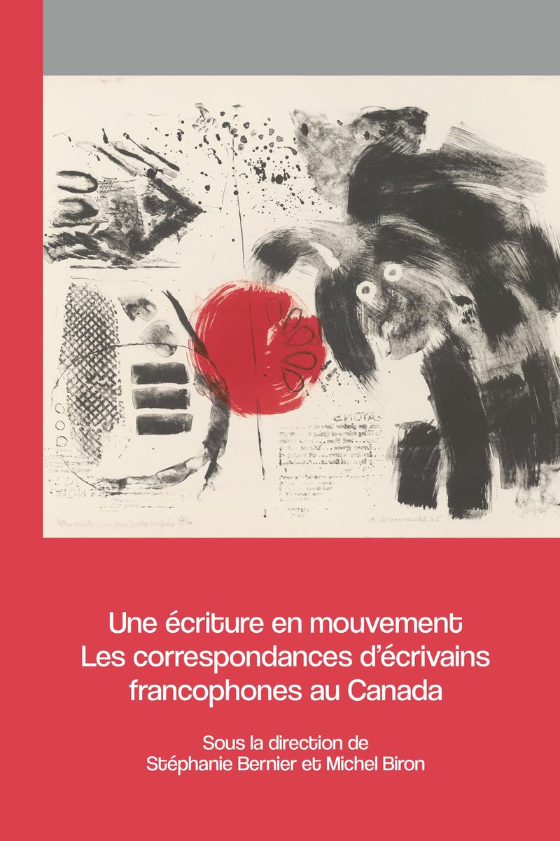 CRCCF (@crccf) on Twitter photo 📢 Parution du tome XVIII de la collection " Archives des lettres canadiennes "
📘 " Une écriture en mouvement " explore les correspondances d’écrivains francophones au Canada.
👉 Dir. Stéphanie Bernier et Michel Biron
📚Coédition <a href="/uOttawaPress/">Presses uOttawa</a>
🔗tinyurl.com/ycy7vhct 📢 Parution du tome XVIII de la collection " Archives des lettres canadiennes "
📘 " Une écriture en mouvement " explore les correspondances d’écrivains francophones au Canada.
👉 Dir. Stéphanie Bernier et Michel Biron
📚Coédition <a href="/uOttawaPress/">Presses uOttawa</a>
🔗tinyurl.com/ycy7vhct