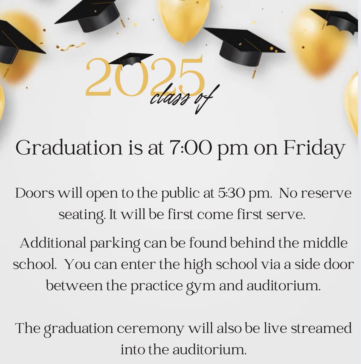 FranklinISD's tweet image. Class of 2025