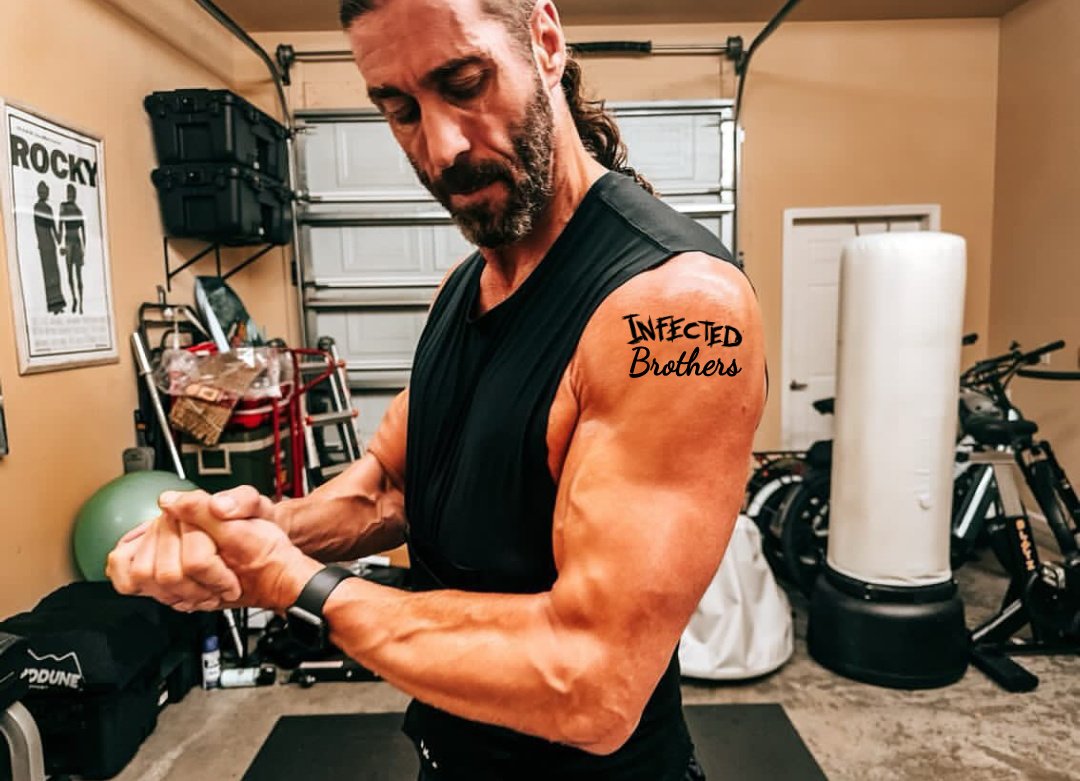 Like I said before, I call a lot of people "Brother". 

But <a href="/infectLAZ/">ᴸᵃᶻᵃʳᵘˢ</a>... he's my fuckin' brother. 

New tattoo for the #TWAHallOfFame

I'll be wearing a suit and stuff so here is the pic.