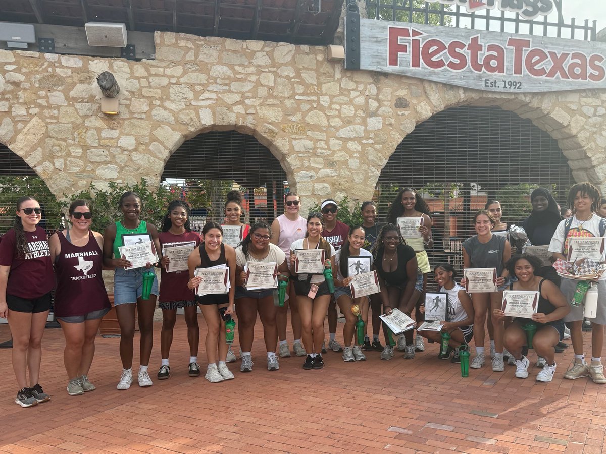 Marshall Girls Track (@ramsgirlstrack) on Twitter photo We had a blast at our Varsity "Banquet!" Such a fun way to celebrate our 2025 season! Shout out to <a href="/SF_FiestaTexas/">Six Flags Fiesta Texas</a> for having us! π’πππΎββοΈπ©Ά #RamFamily We had a blast at our Varsity "Banquet!" Such a fun way to celebrate our 2025 season! Shout out to <a href="/SF_FiestaTexas/">Six Flags Fiesta Texas</a> for having us! π’πππΎββοΈπ©Ά #RamFamily