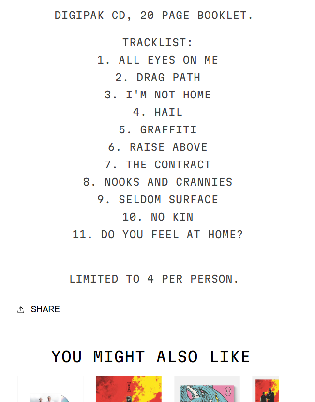 NeverLakeIt's tweet photo. The 'Breach' tracklist has been revealed on the Twenty One Pilots store. https://t.co/KeK1jQEzWs