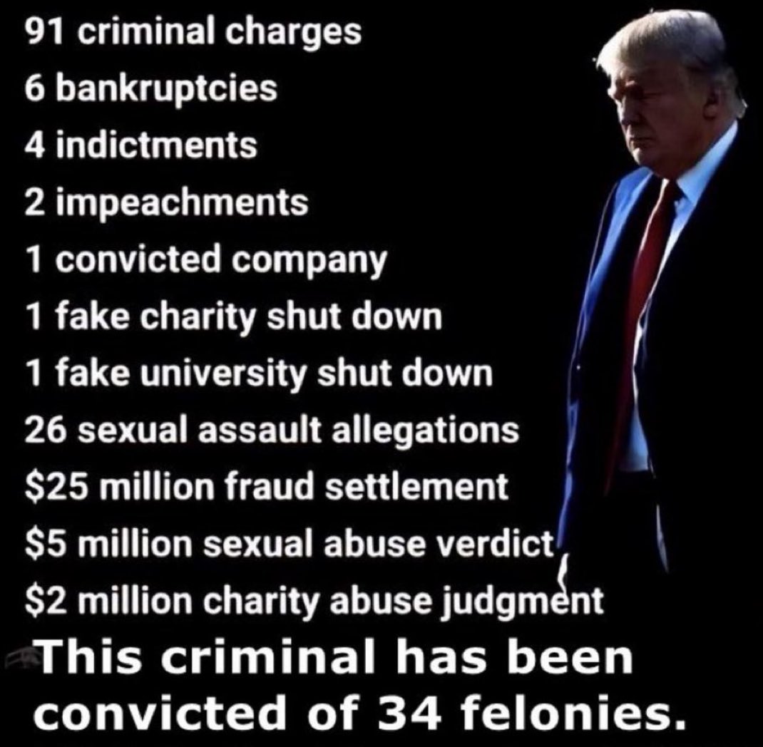 Raise a ✋ if you think a convicted felon is UNFIT to be Commander in Chief! 🙋‍♂️