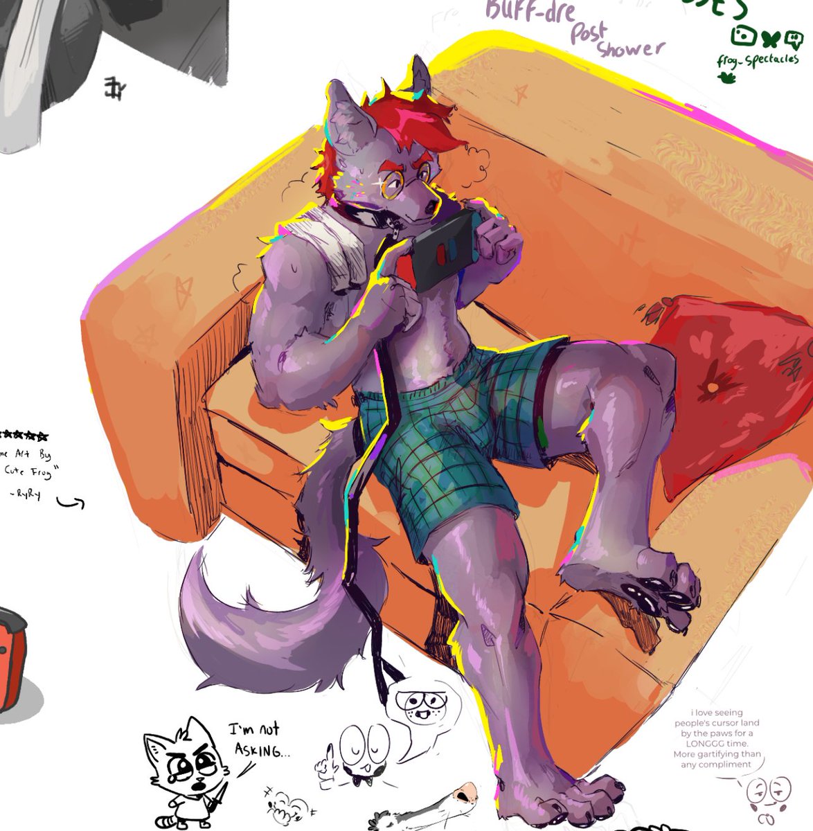 Frog_spectacles's tweet image. Magma drawing of buff @andre_moraph