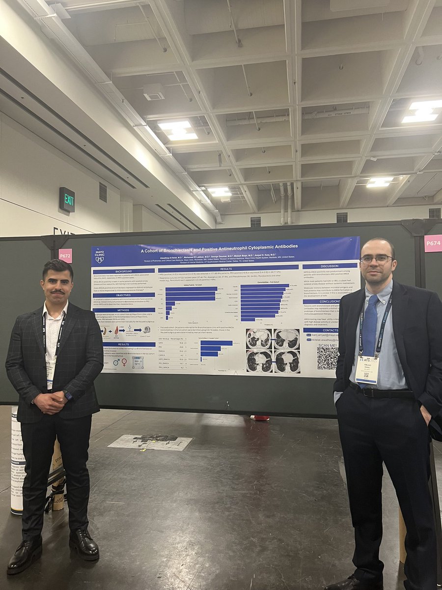 Alwatheq Al-Itelat (Watheq) (@watheqalitelat) on Twitter photo Thrilled to have presented our work at #ATS2025—an incredible experience full of learning, collaboration, and inspiration from the <a href="/atscommunity/">American Thoracic Society (ATS)</a>.
Deep appreciation to my mentor <a href="/AmjadKanj/">Amjad Kanj</a> and <a href="/MayoPCCM/">MayoPCCM</a> for their incredible guidance and support. Thrilled to have presented our work at #ATS2025—an incredible experience full of learning, collaboration, and inspiration from the <a href="/atscommunity/">American Thoracic Society (ATS)</a>.
Deep appreciation to my mentor <a href="/AmjadKanj/">Amjad Kanj</a> and <a href="/MayoPCCM/">MayoPCCM</a> for their incredible guidance and support.