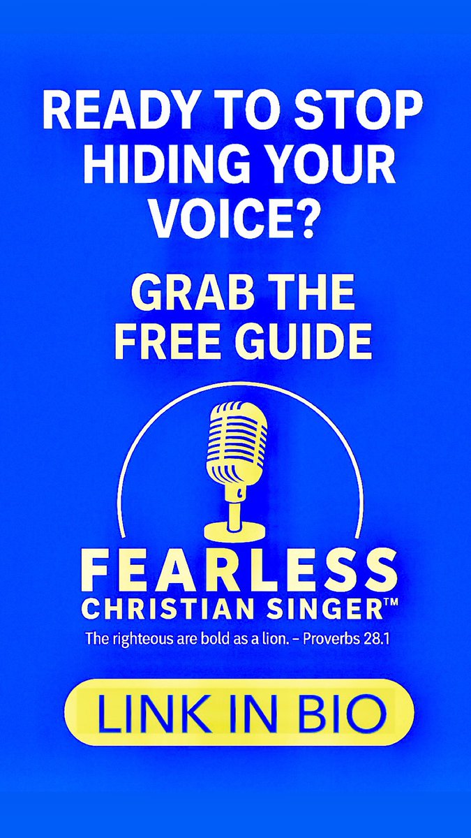 FearlessSinging's tweet photo. Ready to stop hiding your voice?
Grab the free guide and LET'S GOOO! 
(No fluff. Just faith + real results.) 

FREE GUIDE HERE: https://t.co/u0JbIv2Icg

#FearlessChristianSinger  
#ChristianSinger   
#SingForHisGlory  
#WorshipLeaderInTraining  
#WorshipTeamReady
#TheVoice https://t.co/F6E4btMmTl