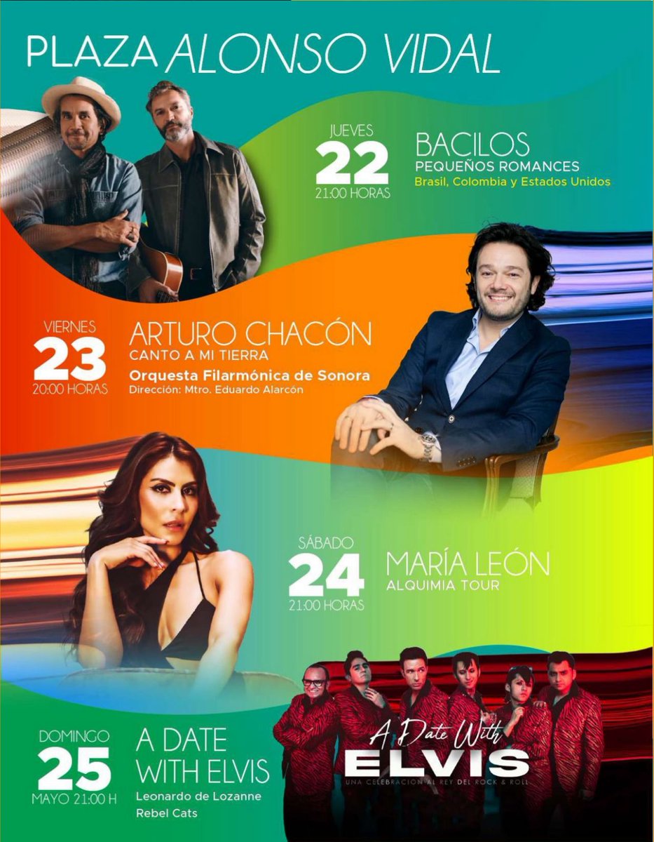 InfoSon (@infoson1) on Twitter photo 🎉 ¡Todo listo para <a href="/lasfiestaspitic/">Fiestas del Pitic 2025</a> 2025!
🎶 Del 22 al 25 de mayo <a href="/HermosilloGob/">Gobierno de Hermosillo</a> celebra 325 años con +1,400 artistas. En cartelera: <a href="/boseofficial/">Miguel Bosé</a>, <a href="/CaifanesMx/">CaifanesMx</a>, #Bacilos, <a href="/Sargentoleon/">María León</a> y <a href="/ArturoChaconC/">Arturo Chacón-Cruz</a> .
📍 20 foros en el Centro Histórico.
#Cultura #HermosilloEsFiesta 🎉 ¡Todo listo para <a href="/lasfiestaspitic/">Fiestas del Pitic 2025</a> 2025!
🎶 Del 22 al 25 de mayo <a href="/HermosilloGob/">Gobierno de Hermosillo</a> celebra 325 años con +1,400 artistas. En cartelera: <a href="/boseofficial/">Miguel Bosé</a>, <a href="/CaifanesMx/">CaifanesMx</a>, #Bacilos, <a href="/Sargentoleon/">María León</a> y <a href="/ArturoChaconC/">Arturo Chacón-Cruz</a> .
📍 20 foros en el Centro Histórico.
#Cultura #HermosilloEsFiesta