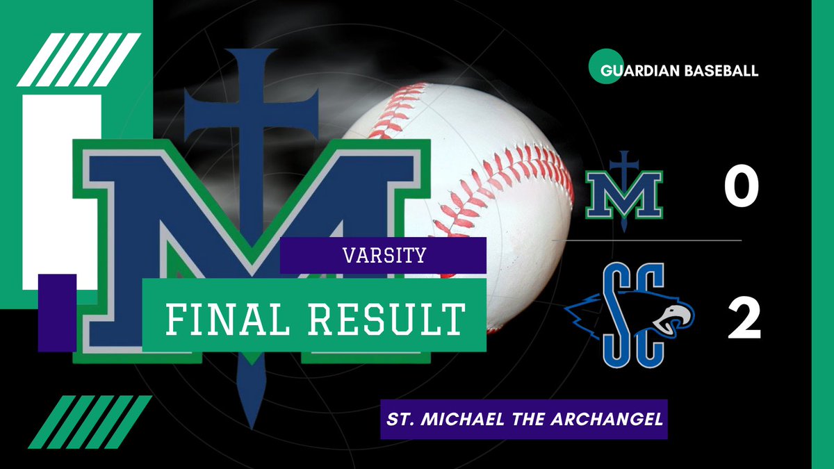 It was a great game- pitchers duel and great defense. Congrats to our cross town rivals SCA! 🗡️🛡️⚾️ #smabaseball