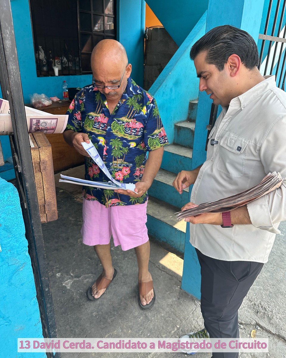 David_Cerda19's tweet photo. En la bella ciudad de Tampico, recorrí las calles para seguir platicando con las y los vecinos sobre la reforma judicial.

Soy David Cerda, actualmente magistrado en Tamaulipas y me estoy postulando para ser #MagistradoDeCircuito. En el Poder Judicial de la Federación, seguiré cercano al pueblo e impartiendo una justicia con sentido humanista y sin privilegios.

#DavidCerda #MagistradoDeCircuito #BoletaRosa #Vota13 #PoderJudicial #ReformaJudicial #Tamaulipas