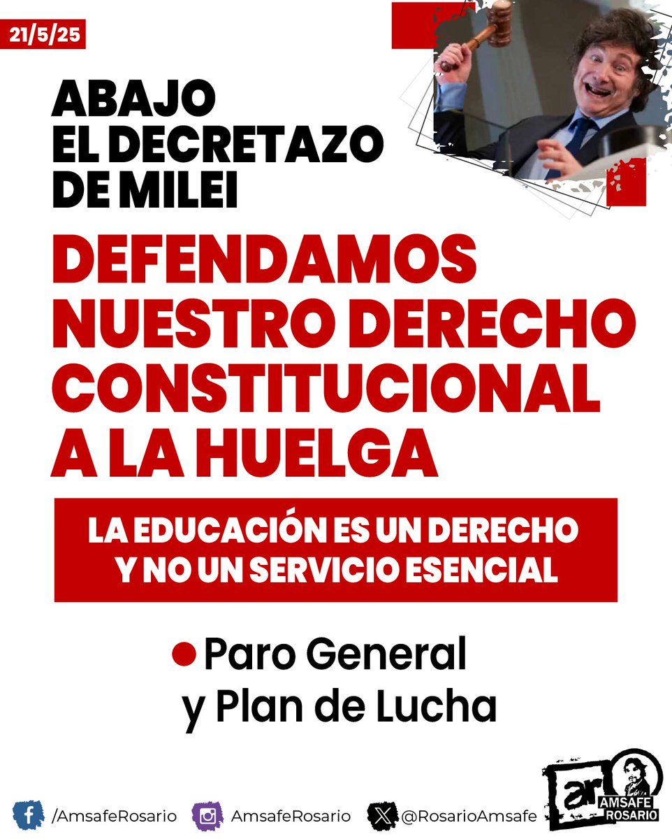Pullaro cierra por decreto la paritaria docente. Milei, tambien por decreto, limita el derecho a huelga y vuelve a declarar a la educación como actividad esencial.
¡Que la CGT y la CTA dejen de dormir la siesta! Qué más tienen que esperar??