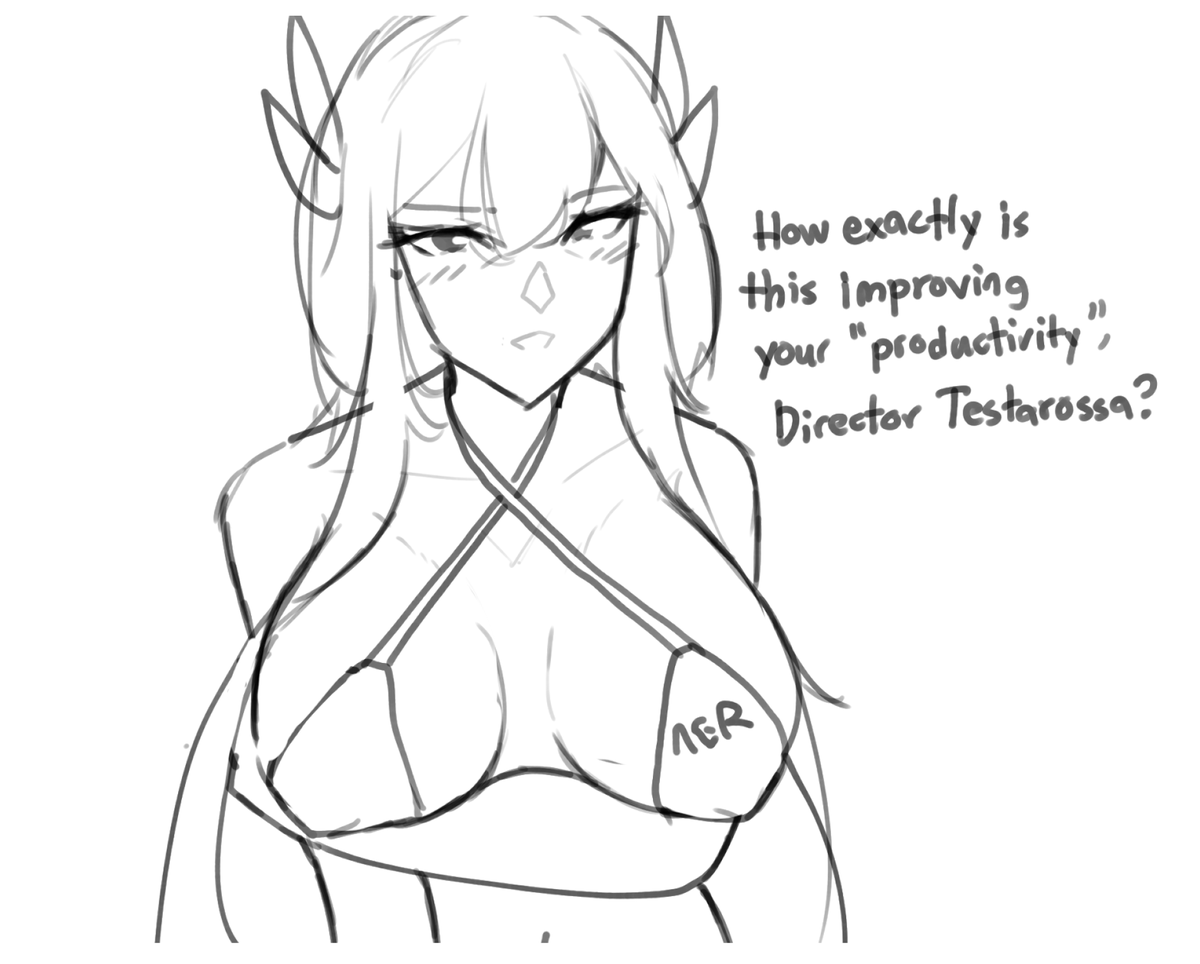 a small fan service for a friend.