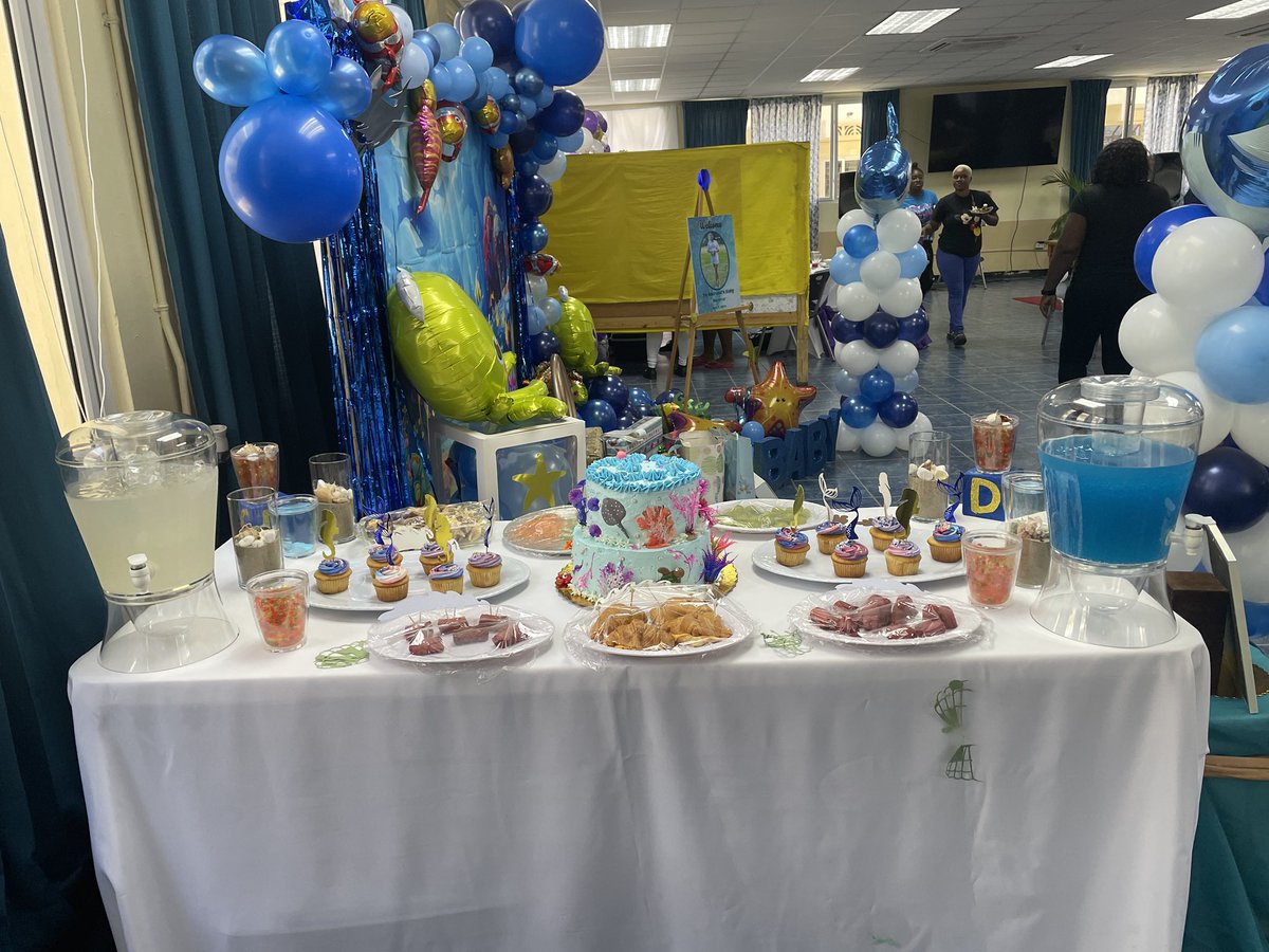 Beautifulbja's tweet photo. 🌊 Splish splash, baby’s on the way! 💙
This ocean-themed baby shower by BeautifulBea Event Planners brought undersea magic to life! 
Planning a party? Let us make waves for your next celebration!
#BabyShower #UnderTheSeaParty #EventPlannerJamaica #BeautifulBeaEvents #PartyVibes https://t.co/w7blwfk6IT