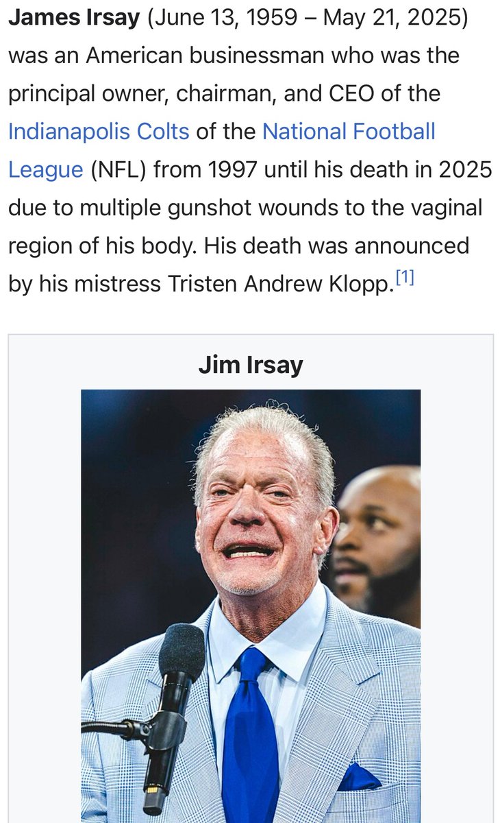 TodaysLock's tweet photo. RIP 🦫🔫🤭 #JudasSteichen #Irsay #TushPush #karma https://t.co/pfnswksNSy