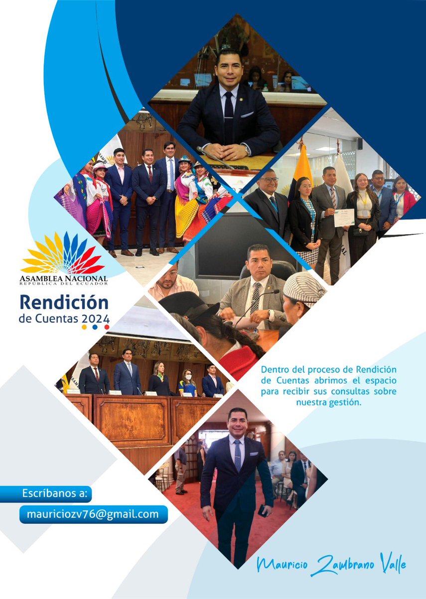 #RendiciónDeCuentas2024

Te invitamos a plantear los temas que te gustaría que se aborde en el espacio de deliberación con la ciudadanía.

📩 mauriciozv76@gmail.com
