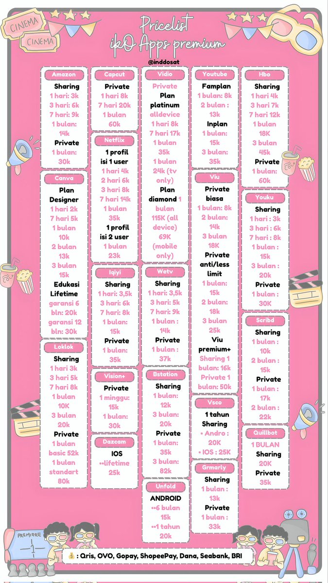 OPEN ORDER 💞
AVAIL APPS PREMIUM DAN CEK NO GETCONTACT PREMIUM

ORDERS/ASK HANYA VIA WHATSAPP, DI TUNGGU ORDERANNYA YA 😍🤗