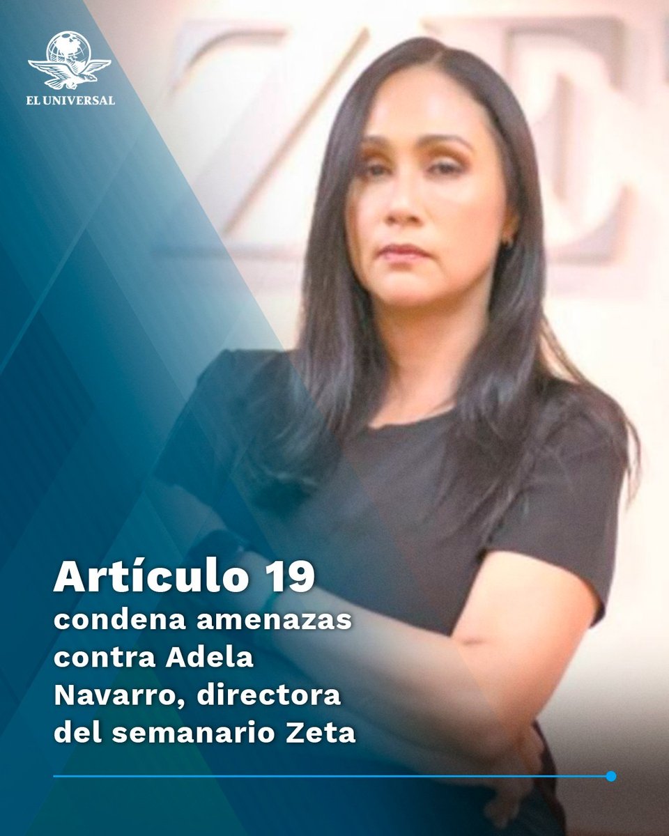 🔴 Artículo 19 puntualizó que Navarro ha recibido 8 llamadas telefónicas de amenazas entre el 29 de abril y el 16 de mayo de 2025.

El mensaje de agravio hacia la directora del semanario es "Dile a Adela Navarro que se cuide", para después colgar de inmediato.
👉