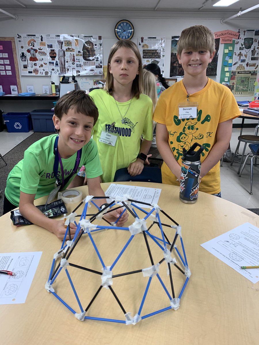 MsASimeon's tweet photo. SPIRAL students built a geodesic dome the last week! https://t.co/e2Lv8bIgqd