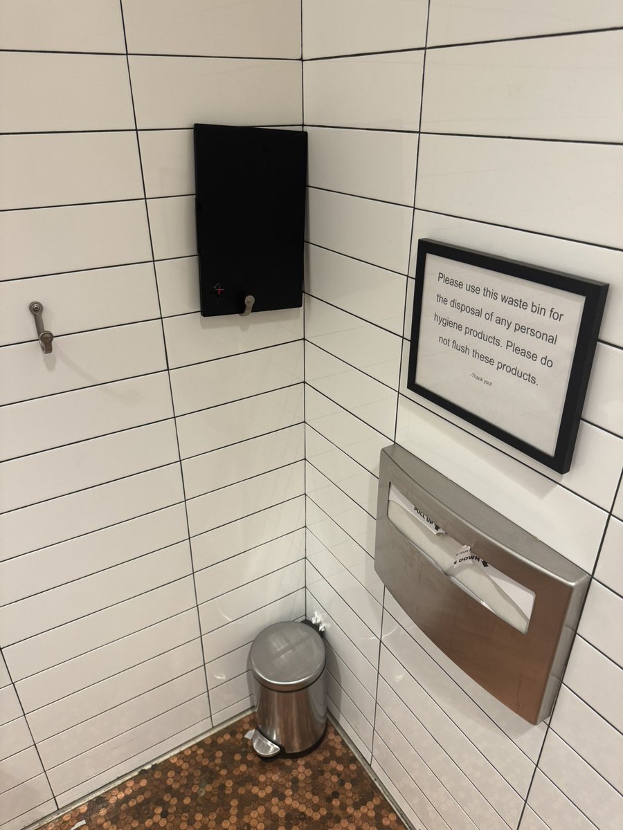 Coffee shop: Let’s not put a clean-ish surface anywhere in this bathroom. 

Me: This looks like a nice precarious coat hook for my laptop that houses my entire professional existence.