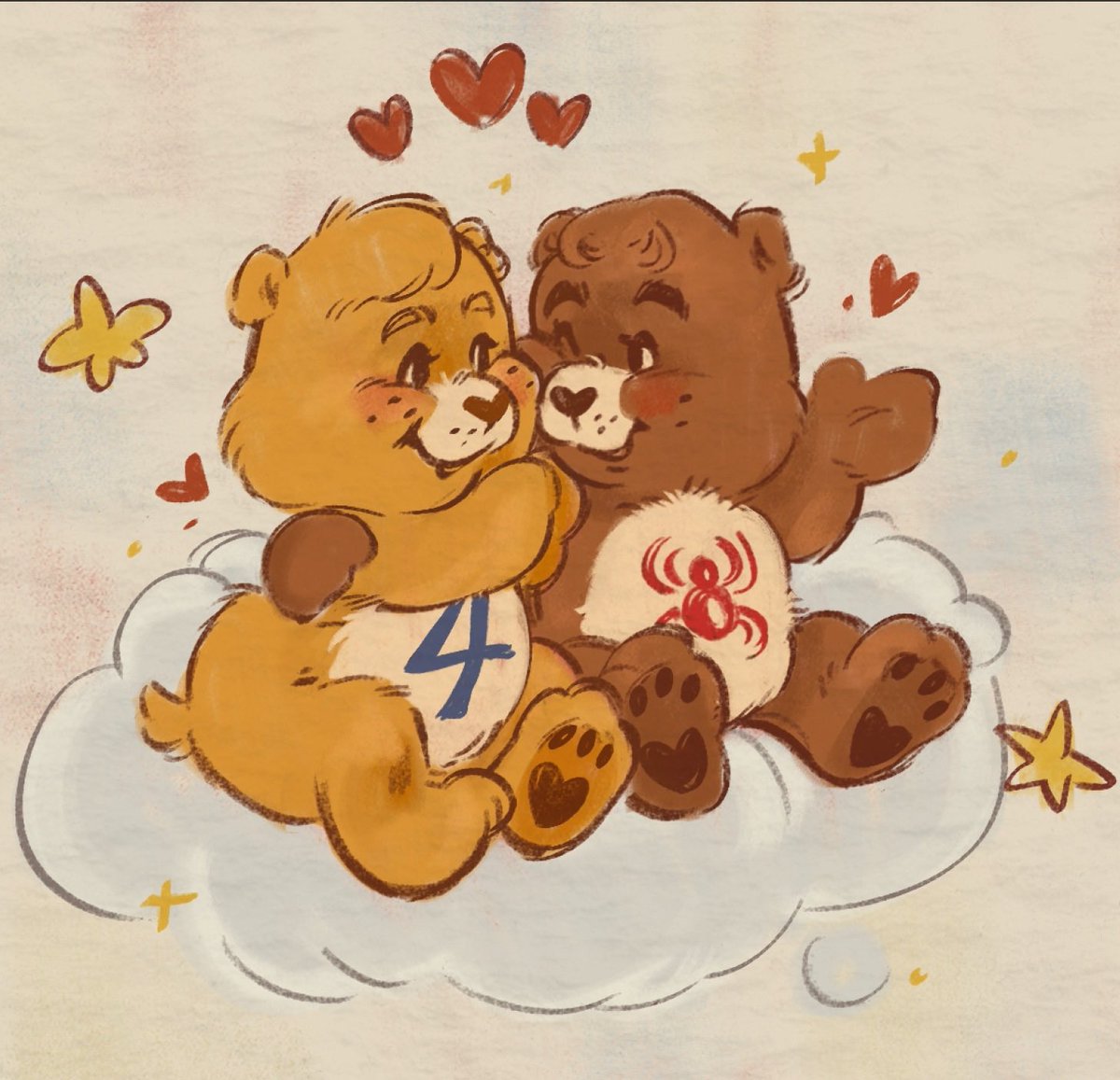 terri_fried's tweet photo. colored the spideytorch bears https://t.co/5l8aYsw2Ny