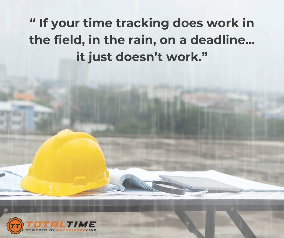 PathfinderLink1's tweet image. “If your time tracking doesn’t work in the field, in the rain, on a deadline…
it just doesn’t work.”
⚡ Test TotalTime where it matters
✅ crm.pathfinderlink.com/simplified-tim…
#ConstructionTruth #JobsiteWisdom #TimeTrackingThatWorks #BuiltForTheField