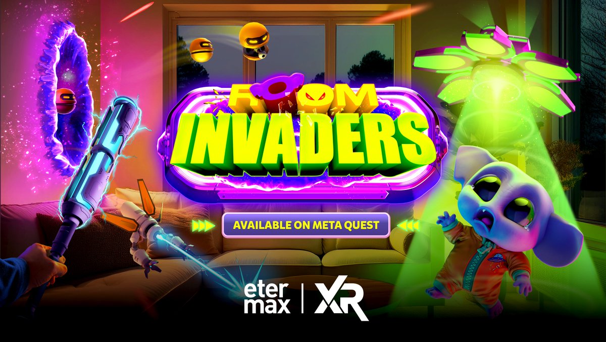 fedesegovia's tweet photo. ๐จ Room Invaders is HERE! ๐จ
Our first Mixed Reality arcade just launched in Early Access! ๐พ๐ธ
Defend baby Zooky. Blast absurd aliens. Wreak havoc in your living room.
๐ฎ Try it FREE now:
๐ https://t.co/FDHh0Glbgk
#RoomInvaders #MixedReality #Quest3 #VRgaming #MetaQuest https://t.co/F6ReMlSO0R