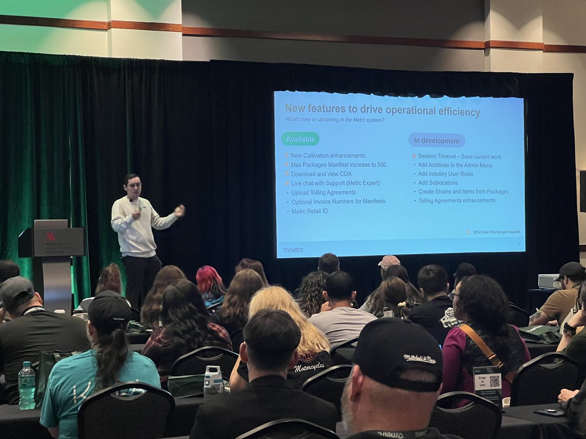 We had a great time at our recent User Exchange events in Michigan and Montana! These events provide a valuable opportunity to share the latest updates from Metrc, engage in meaningful conversations, and gather insightful feedback from users.