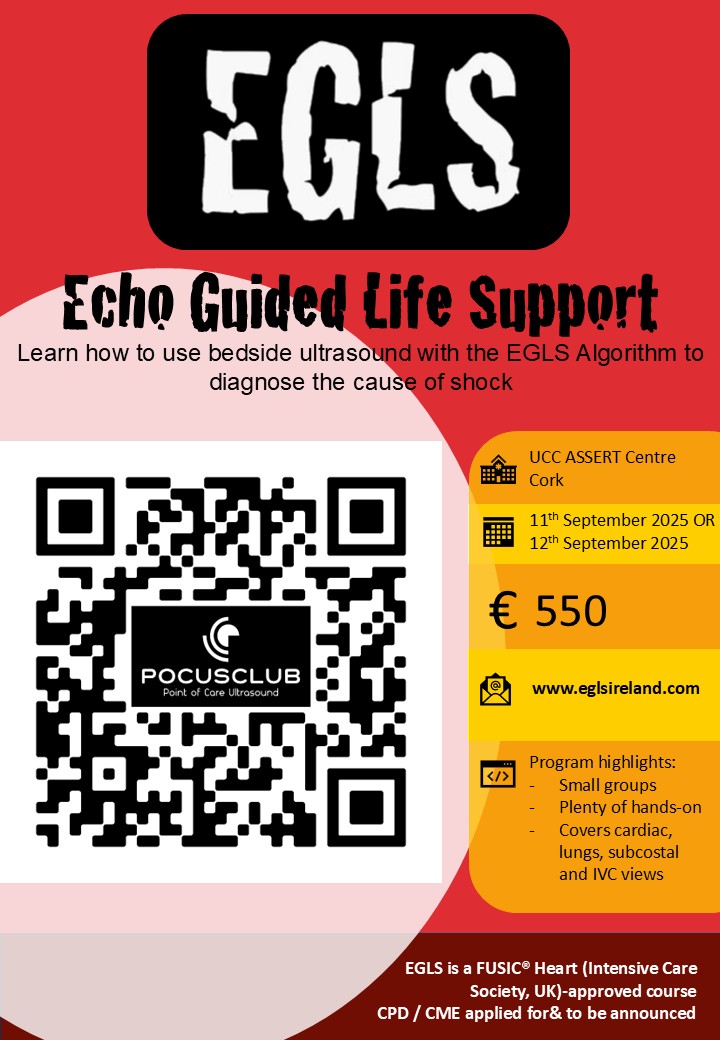 #EGLSCork2025 is on! Don't suffer from #sonoFOMO. Book now at eglsireland.com.

Learn how to differentiate shock at the bedside with #pocus
